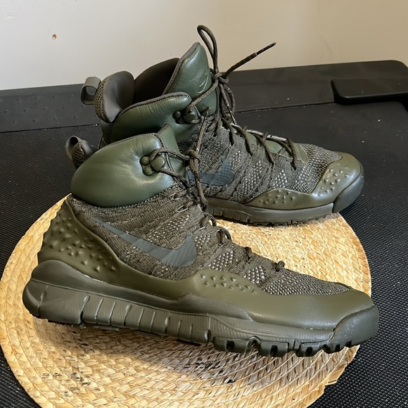 Nike Lupinek Fly Knit Defender Cargo Military Sneakers Size 10 - Picture 9 of 16